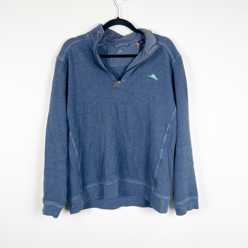 TOMMY Bahama 1/4 Zip Pullover Blue Sz M‎